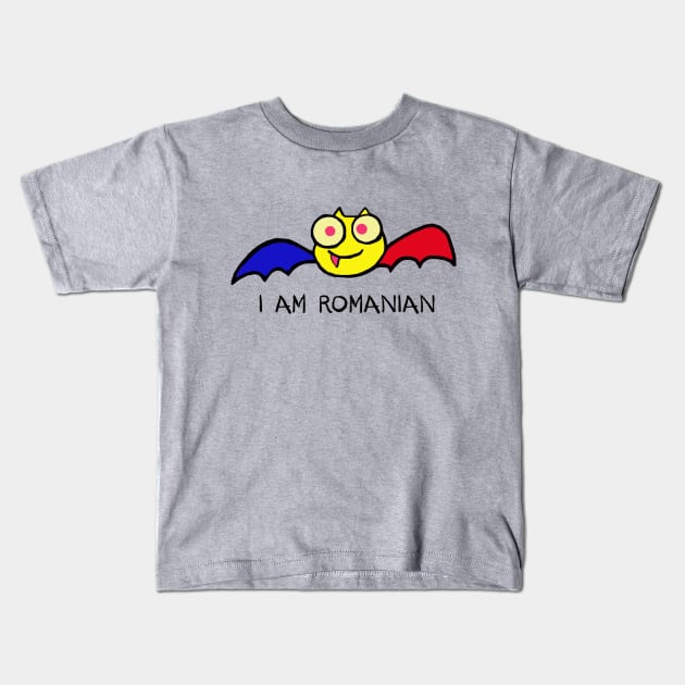 I am Romanian Kids T-Shirt by Junnio